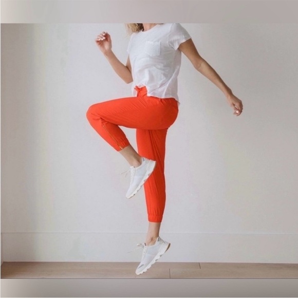 ALBION orange poppy jetsetter jogger pants size small - Picture 3 of 9